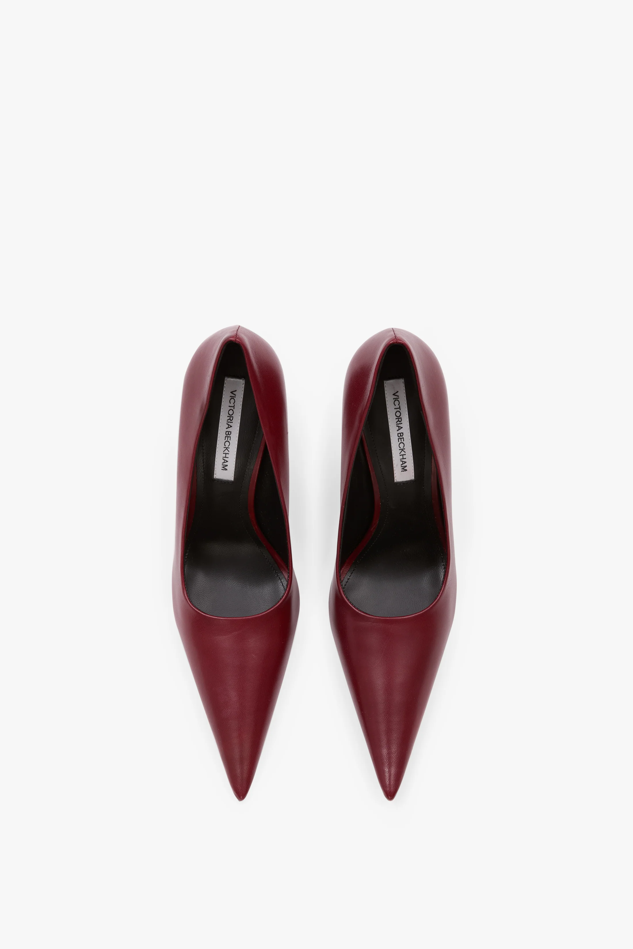 Victoria Stiletto Pump 100 In Burgundy Leather - Image 4