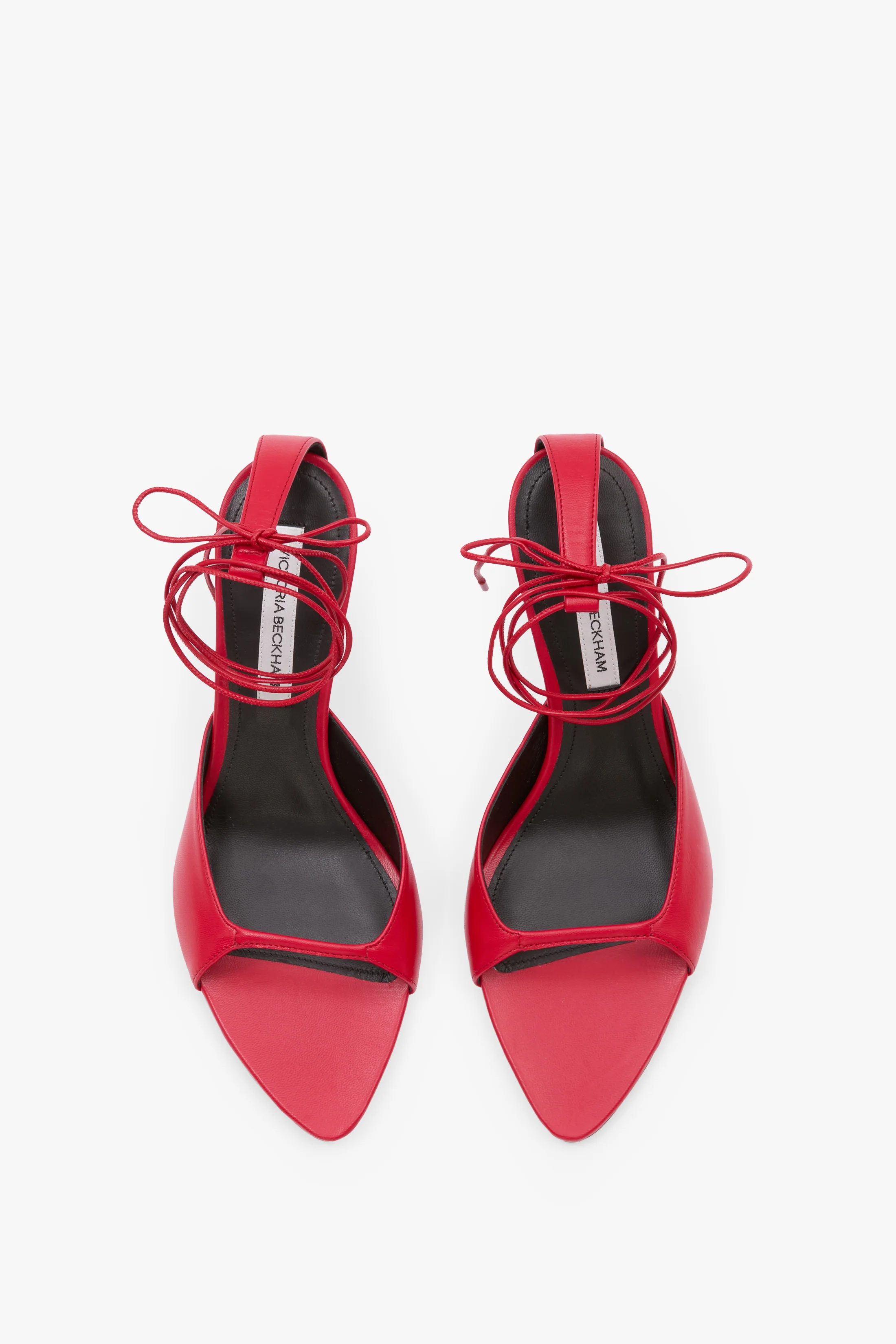 Eliza Stiletto Sandal 75 In Red Leather - Image 4