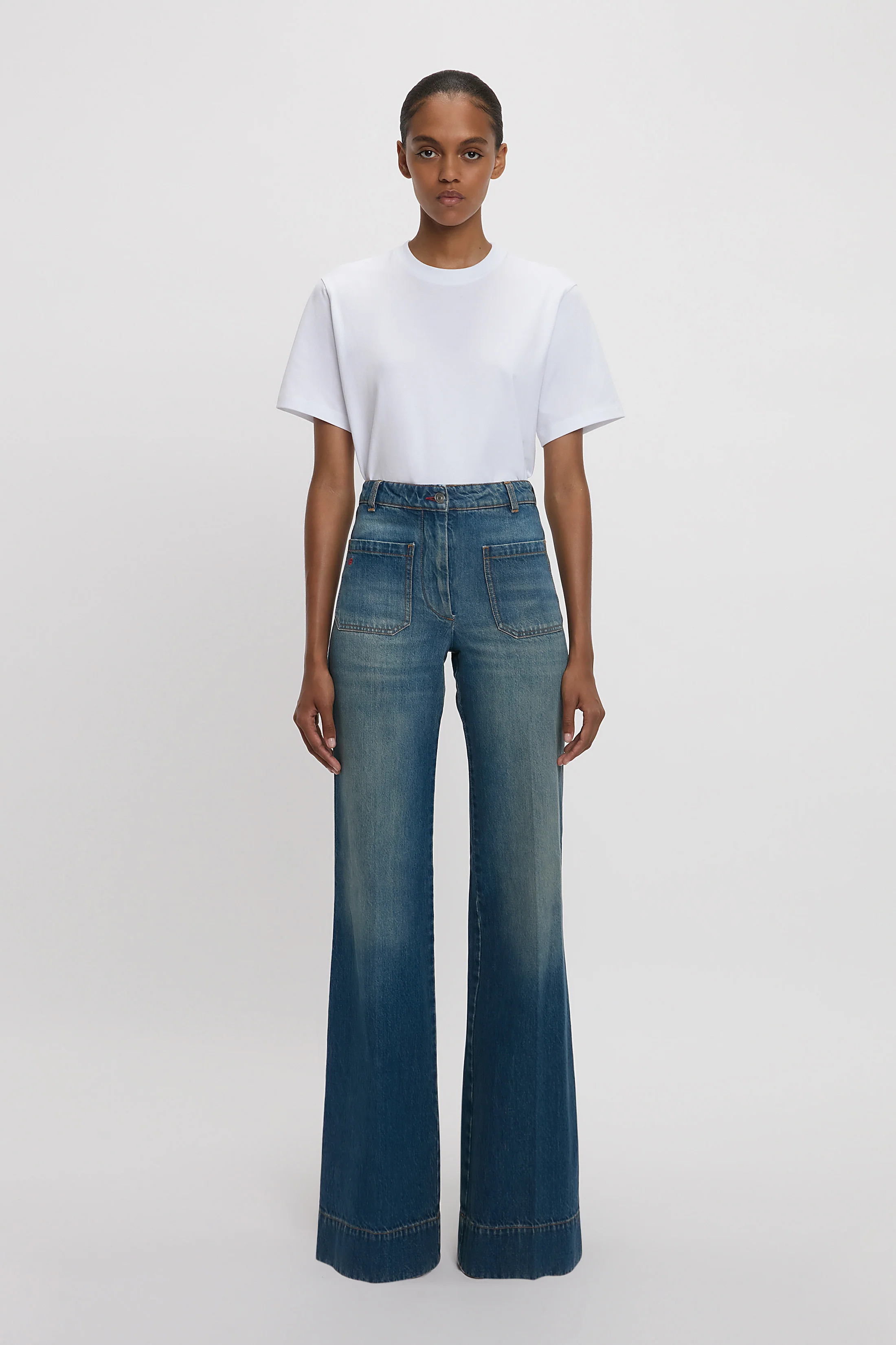 Alina Stretch Jean In Mid Blue