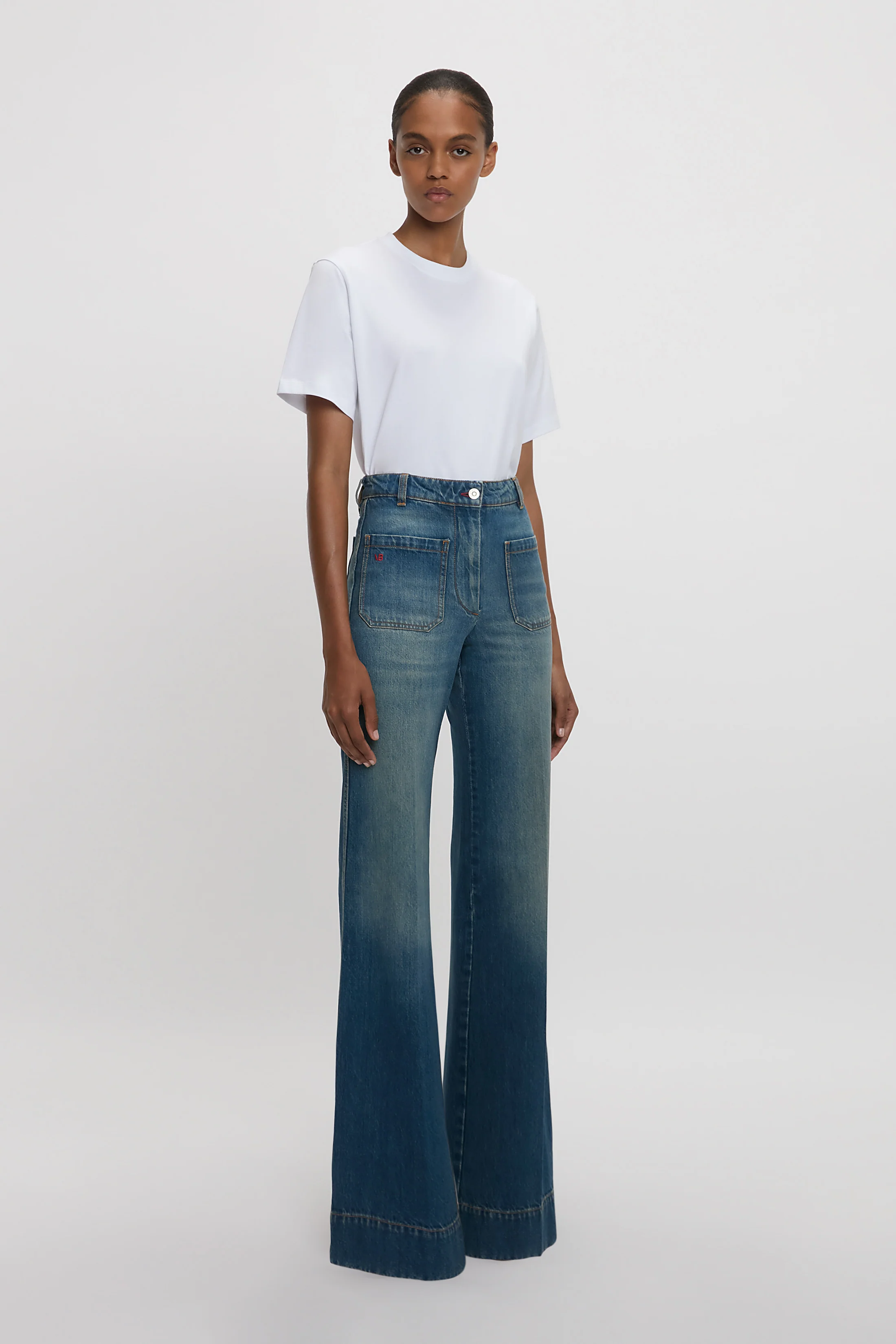 Alina Stretch Jean In Mid Blue - Image 2