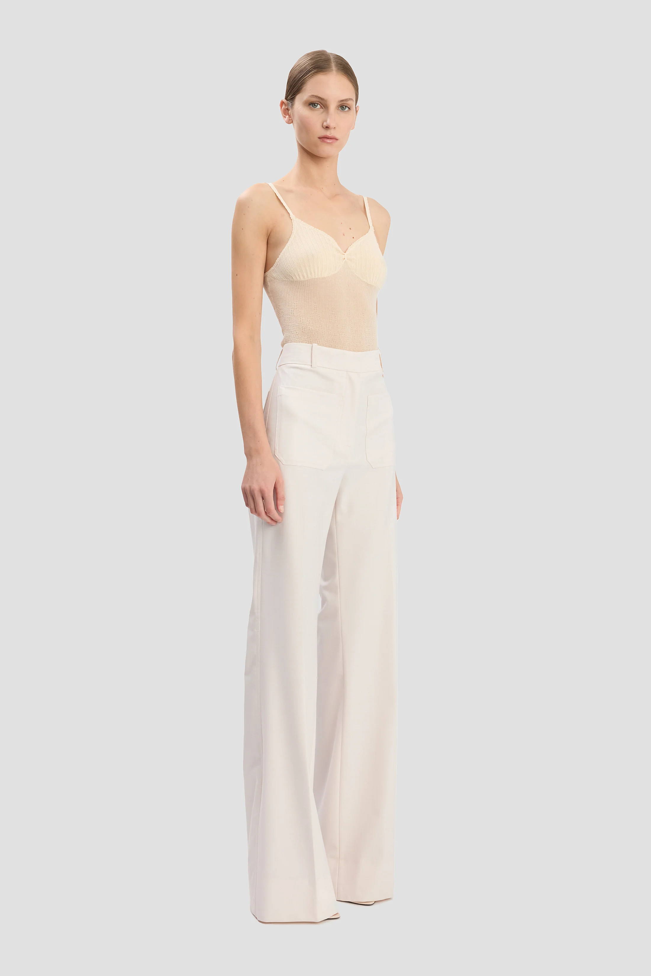 Alina Trouser In Bone - Image 2