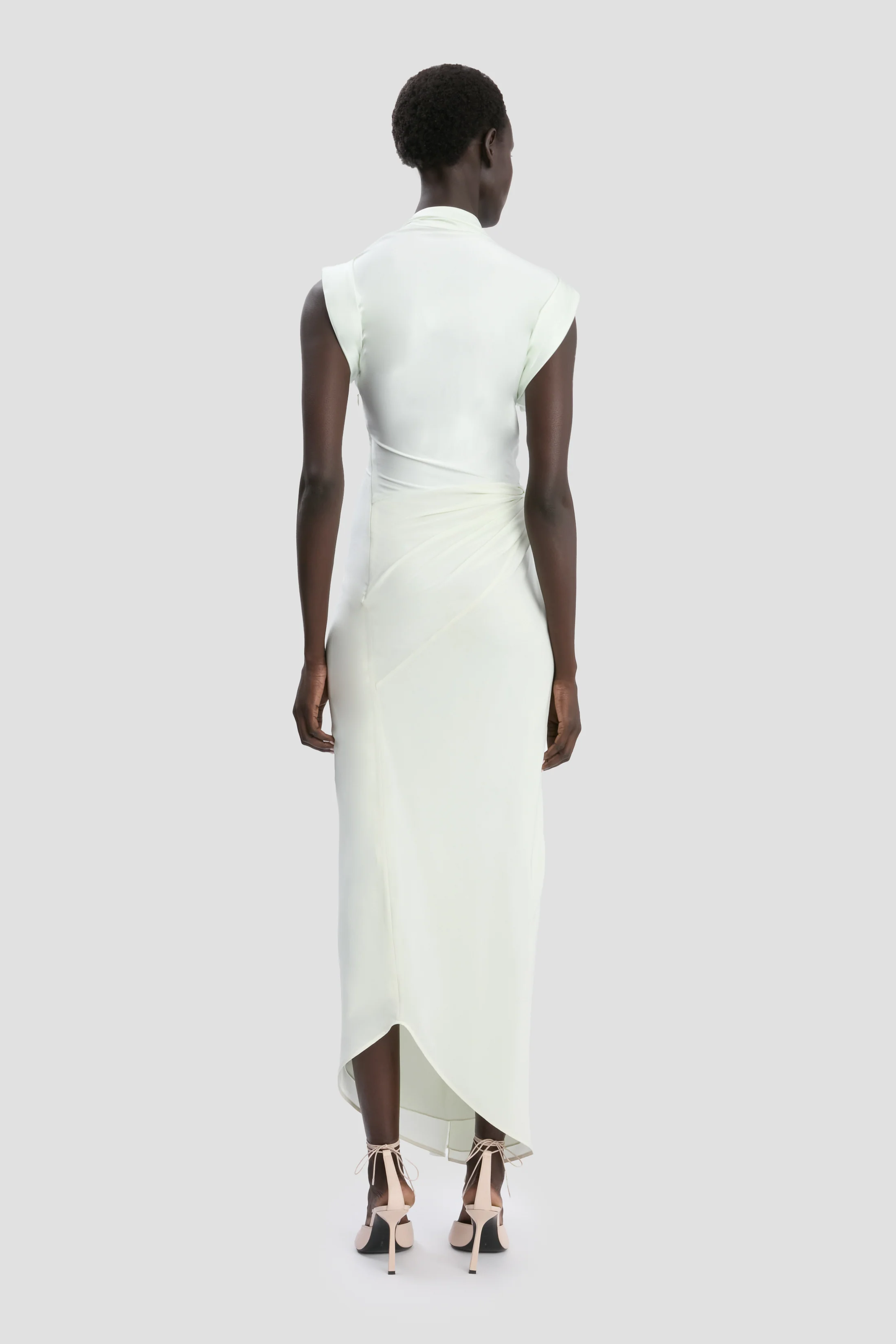 Twist Dress In Aloe - Image 4