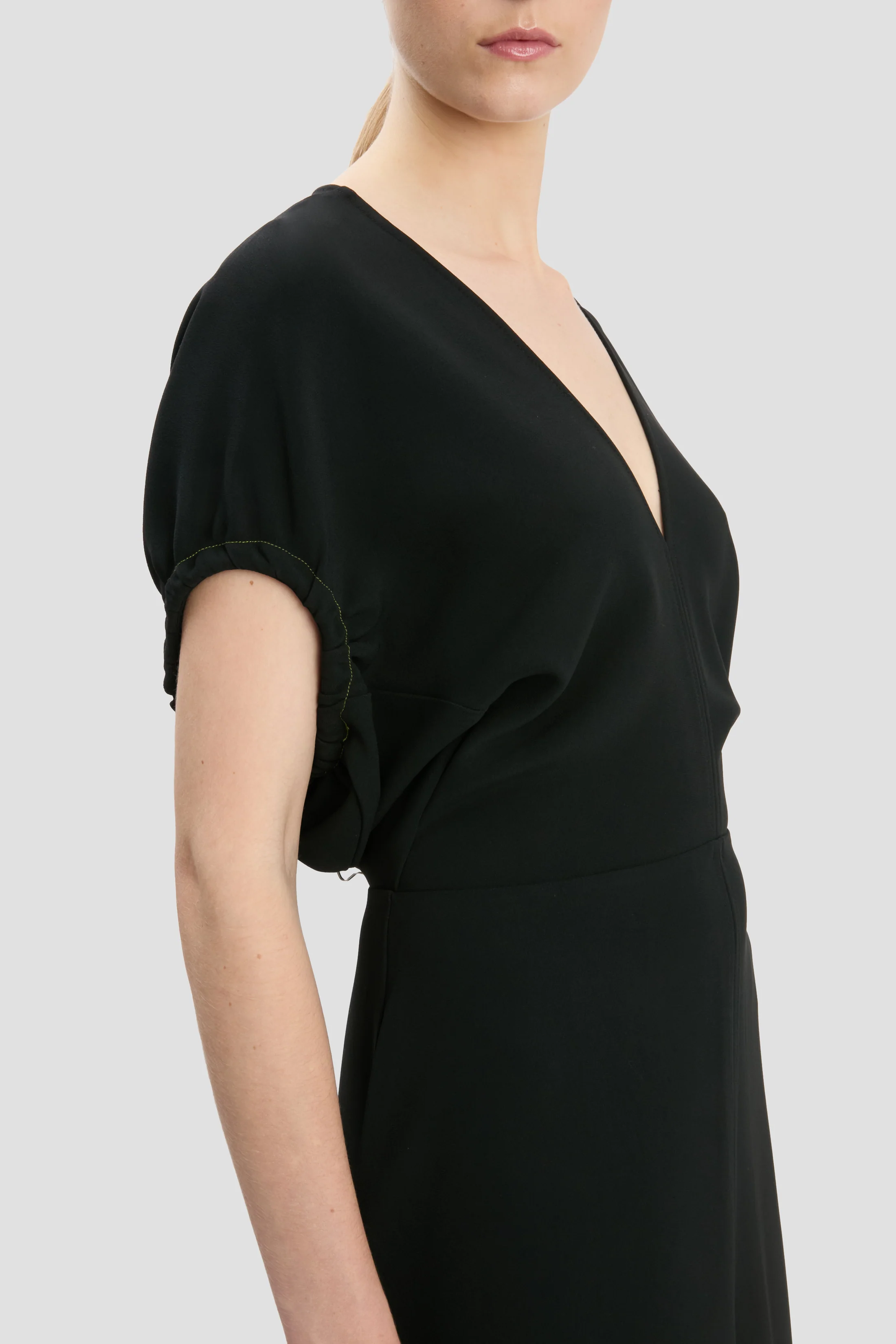 Edith Midi Dress In Black - Image 3