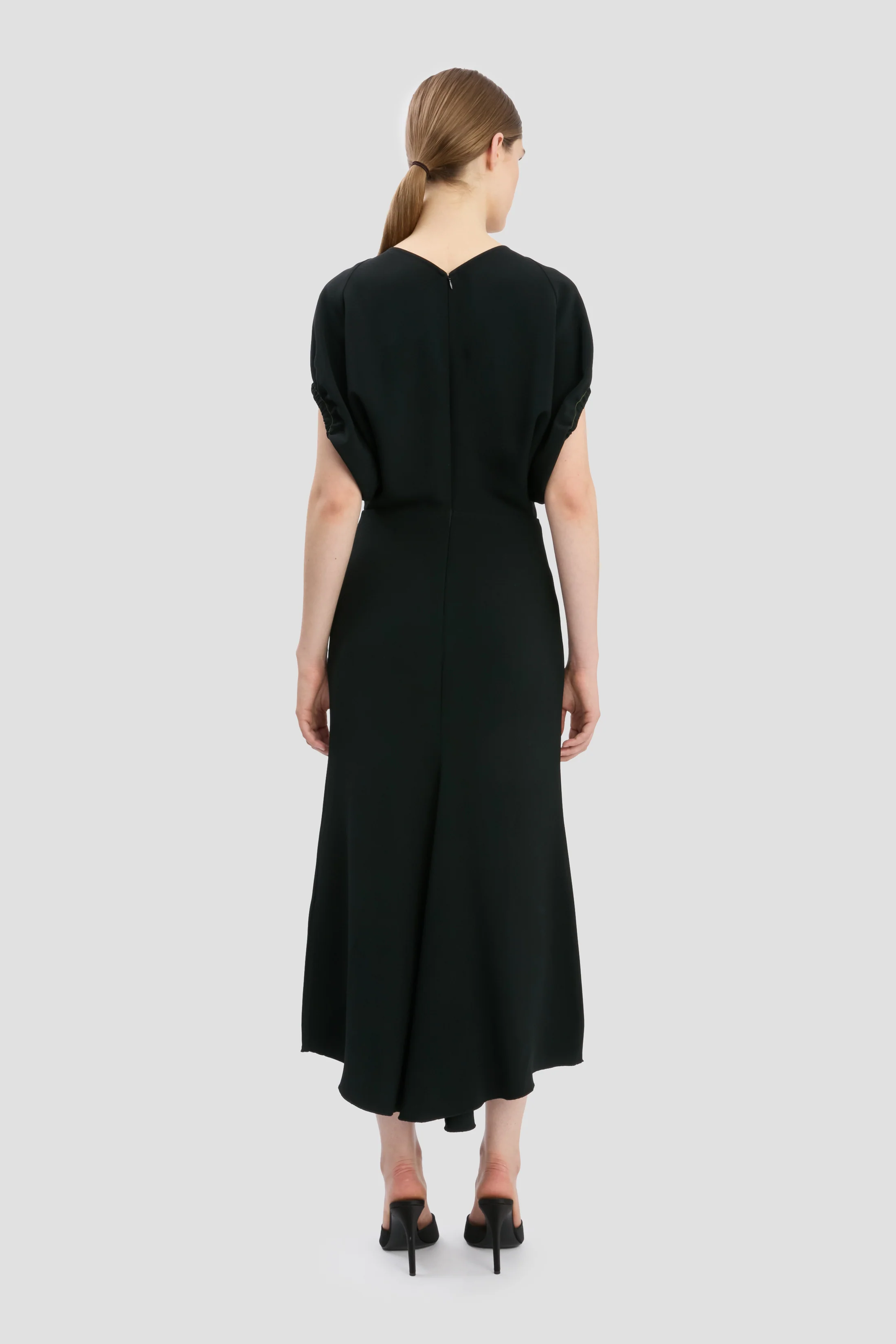Edith Midi Dress In Black - Image 4