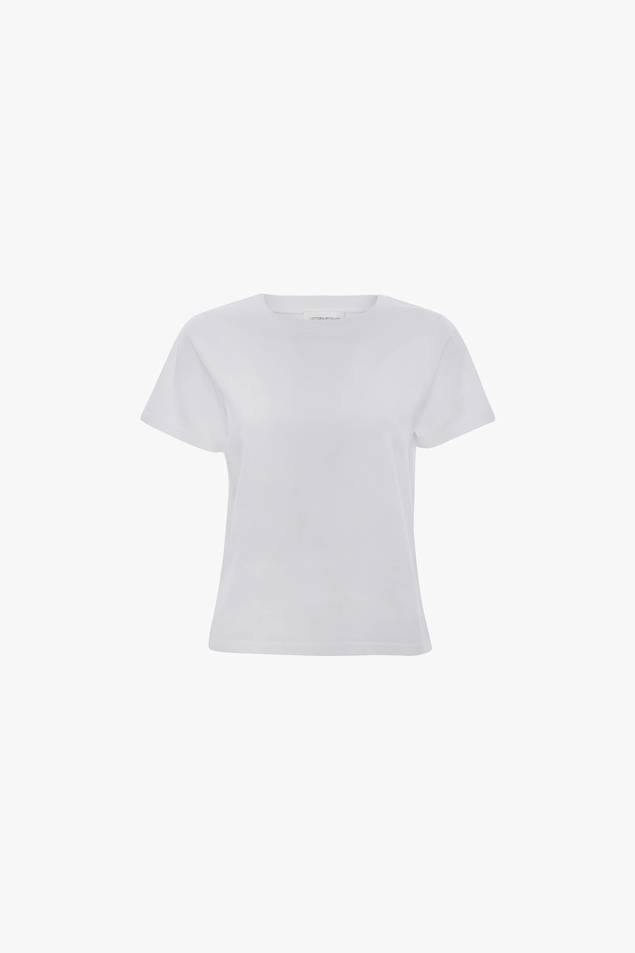 Shrunken Fit T-Shirt In White - Image 5