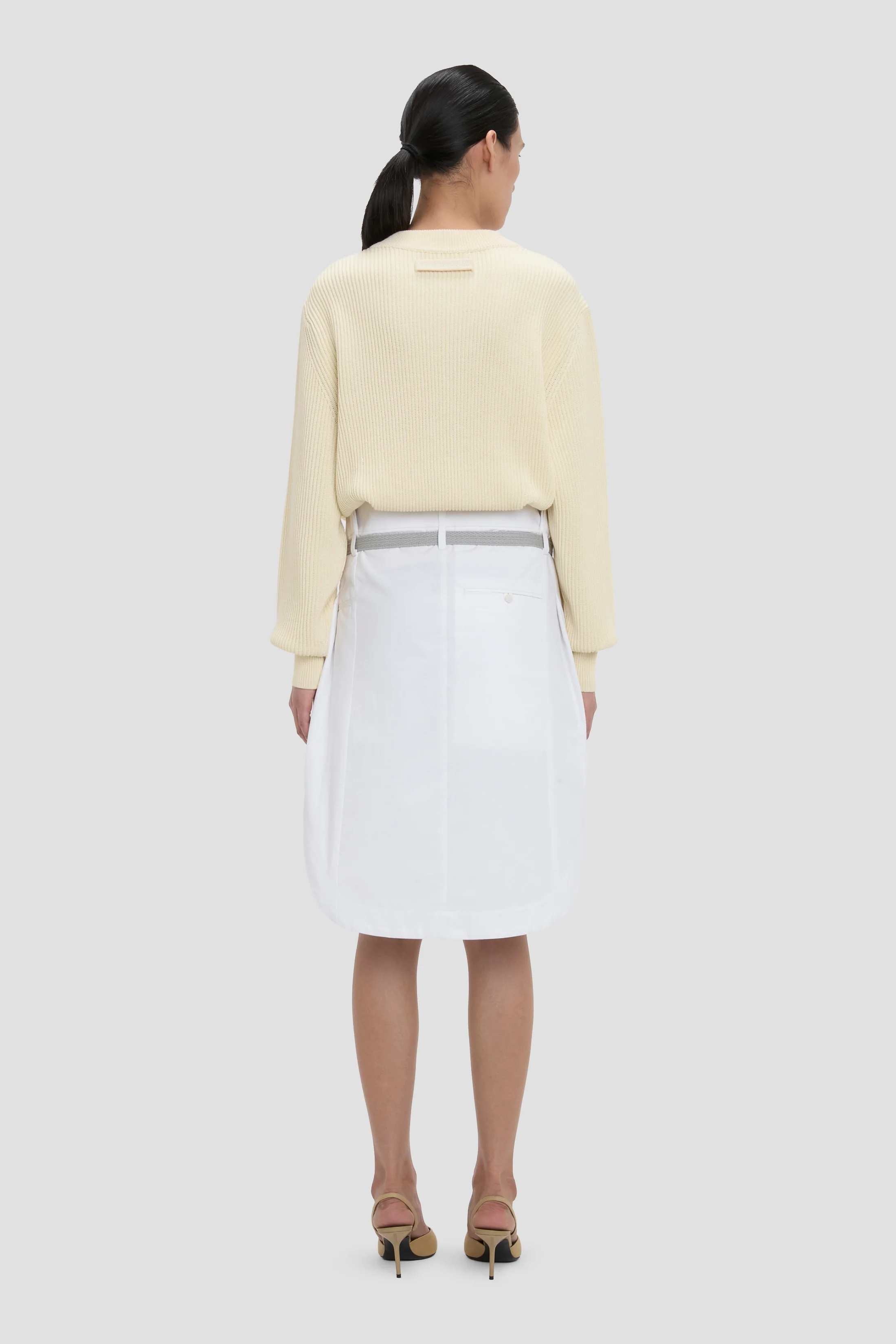Cargo Skirt In Optic White - Image 3