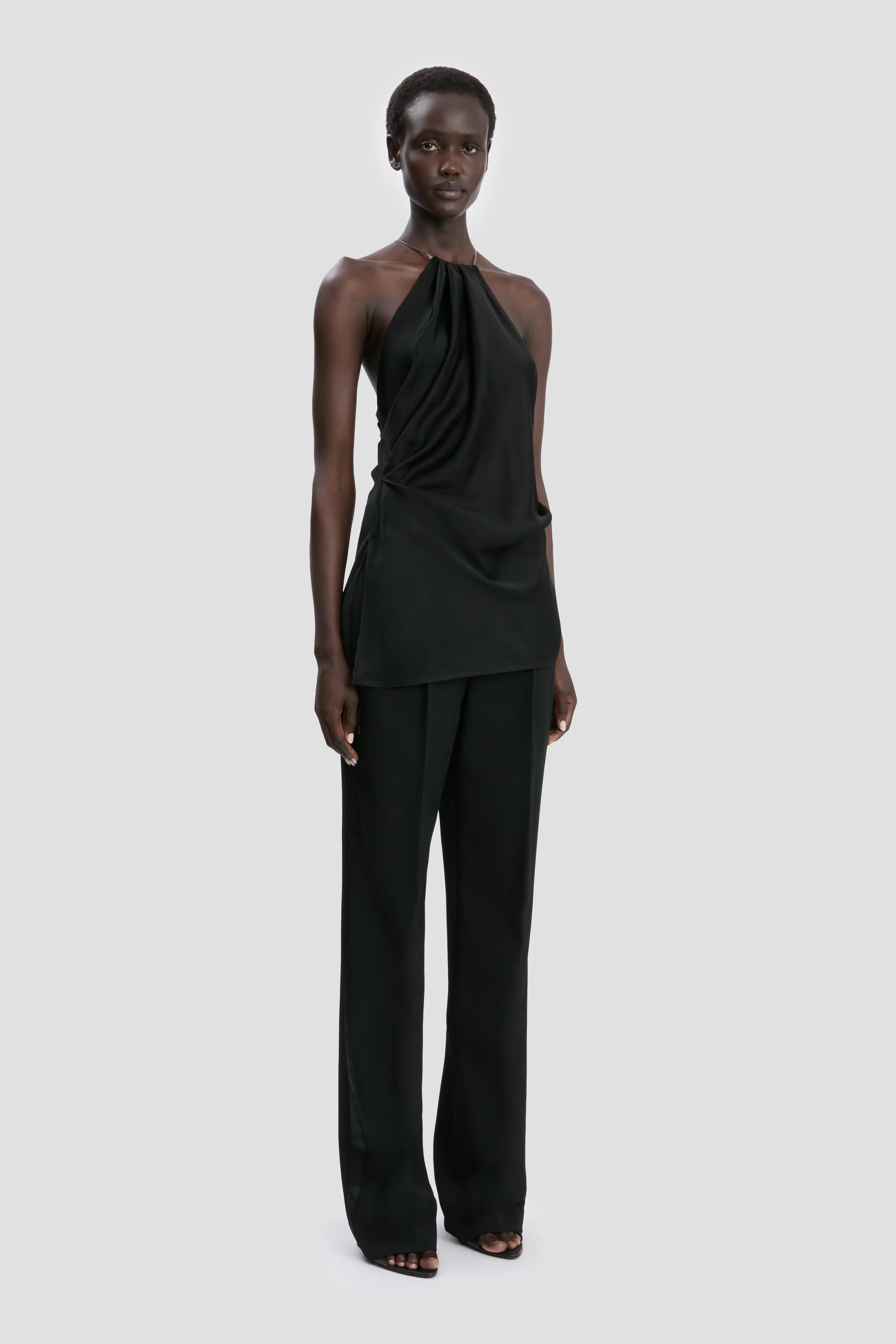 Chain Cami Top In Black - Image 2