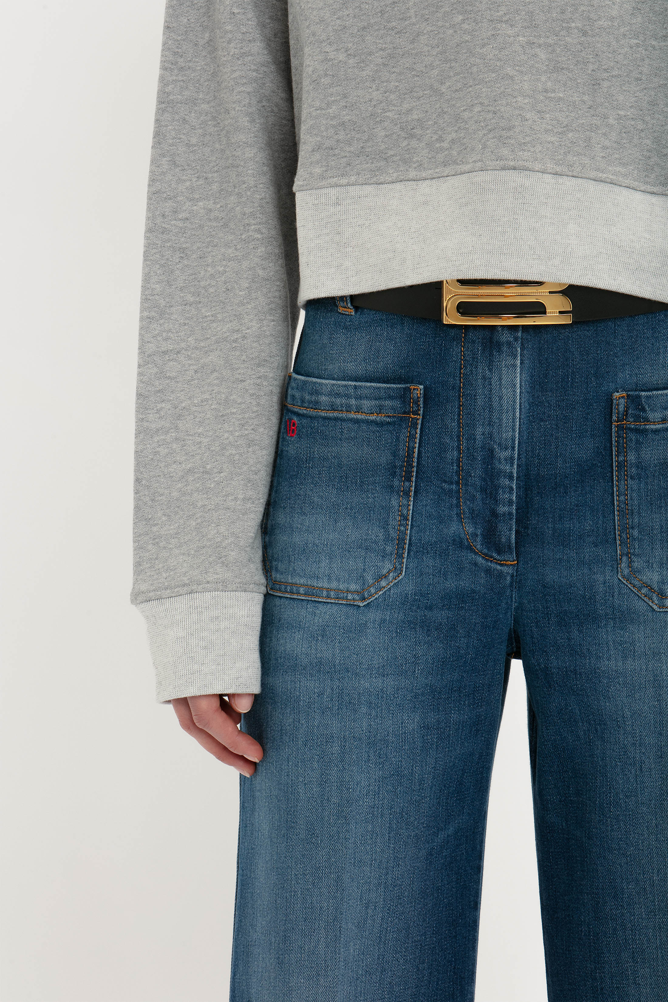 Constance Sweatshirt In Grey Marl - Image 4