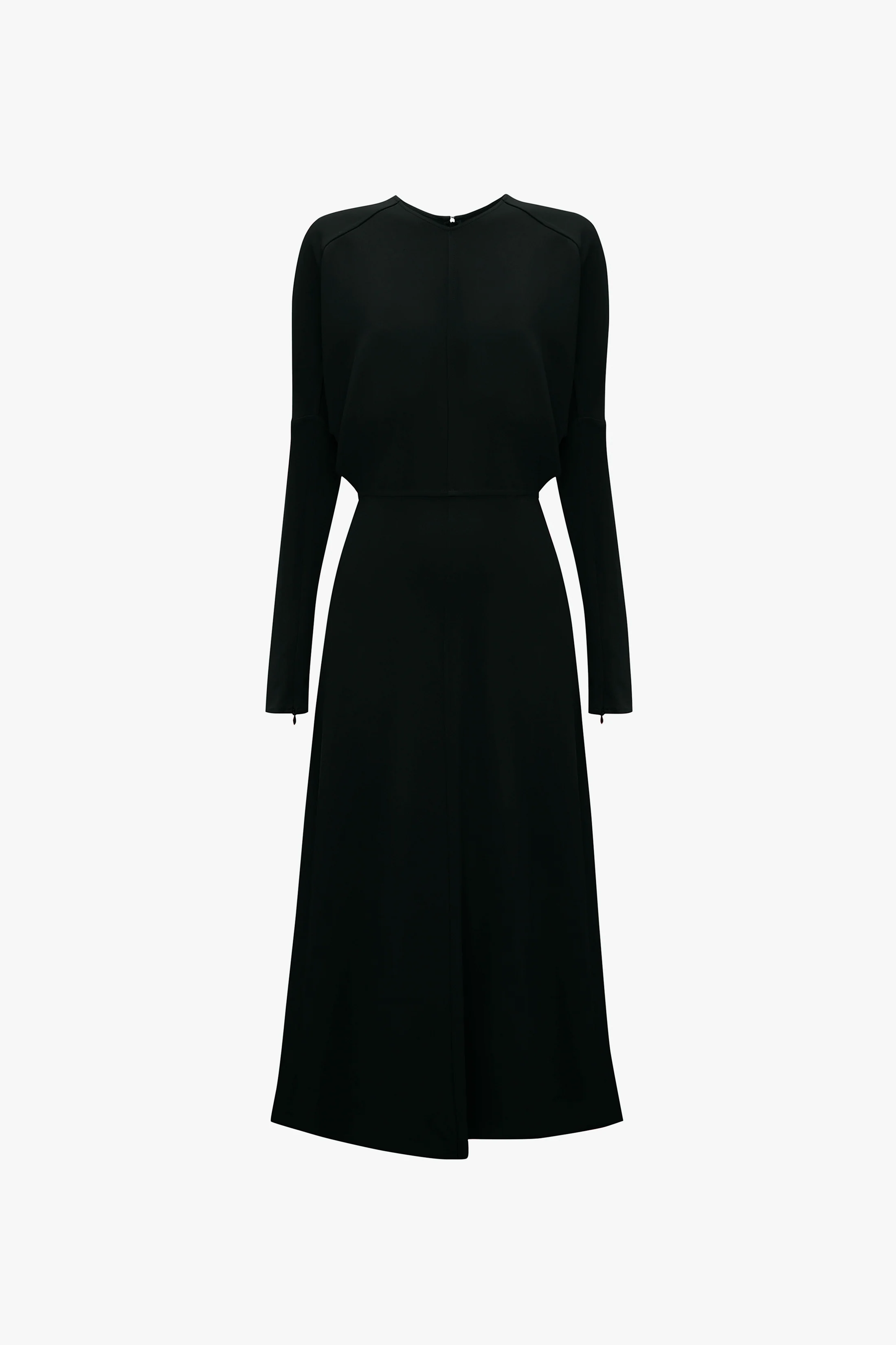 Dolman Midi Dress In Black - Image 5