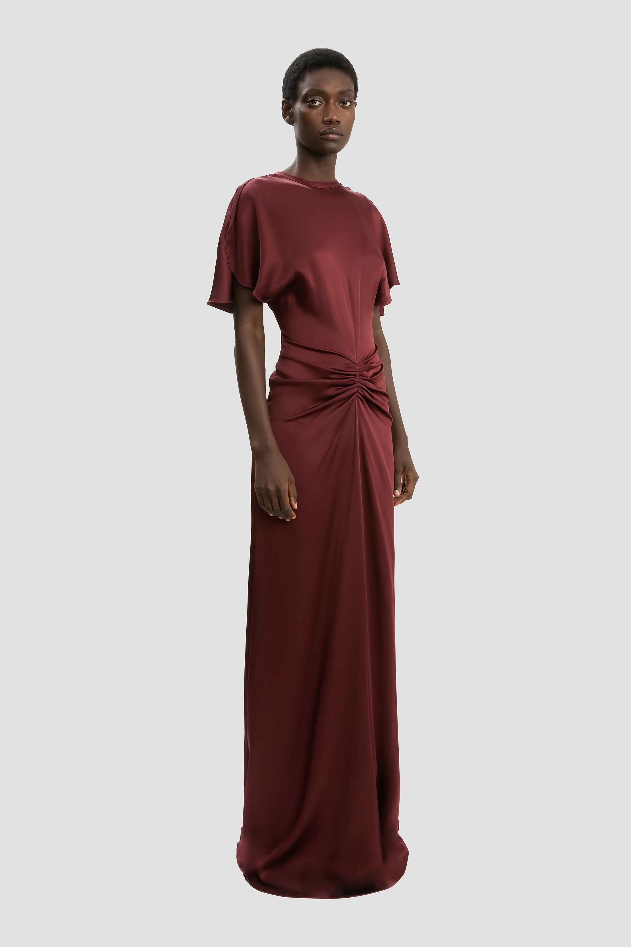 Isabella Gown In Cinnabar Red - Image 2