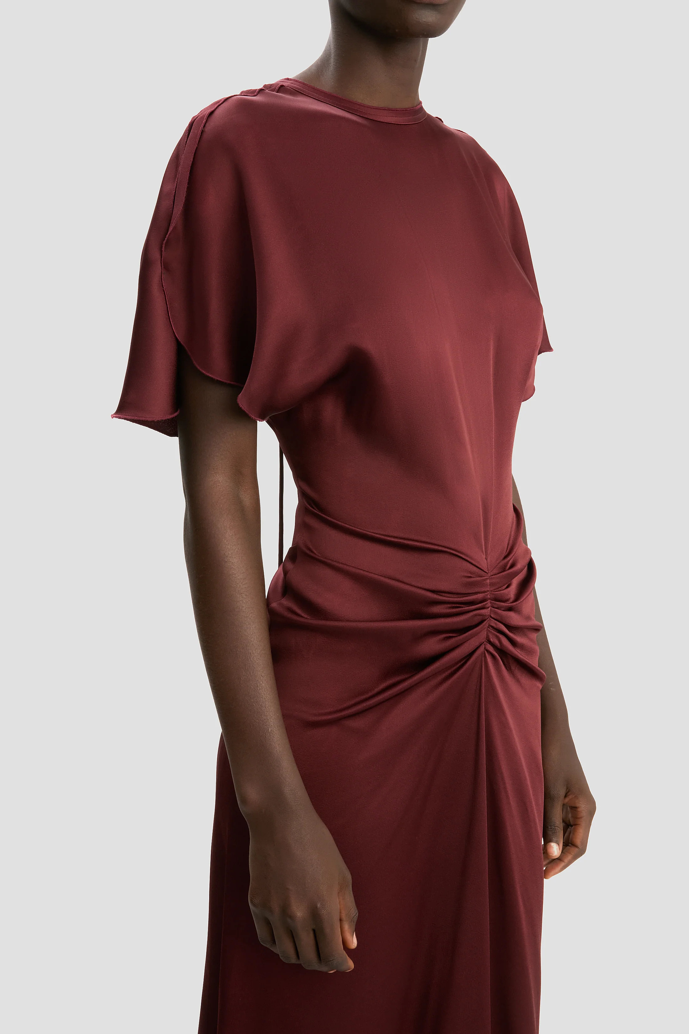 Isabella Gown In Cinnabar Red - Image 3