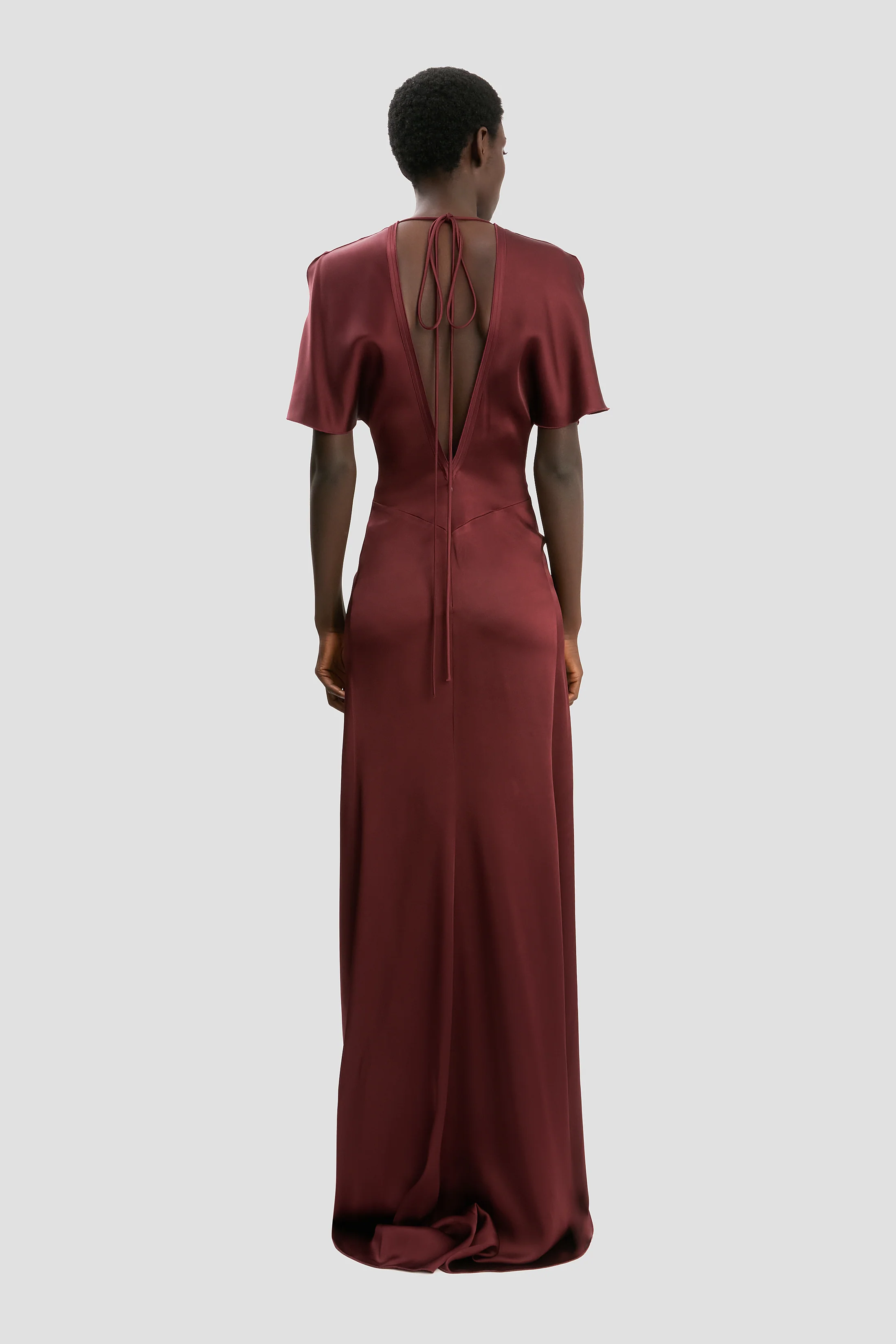 Isabella Gown In Cinnabar Red - Image 4