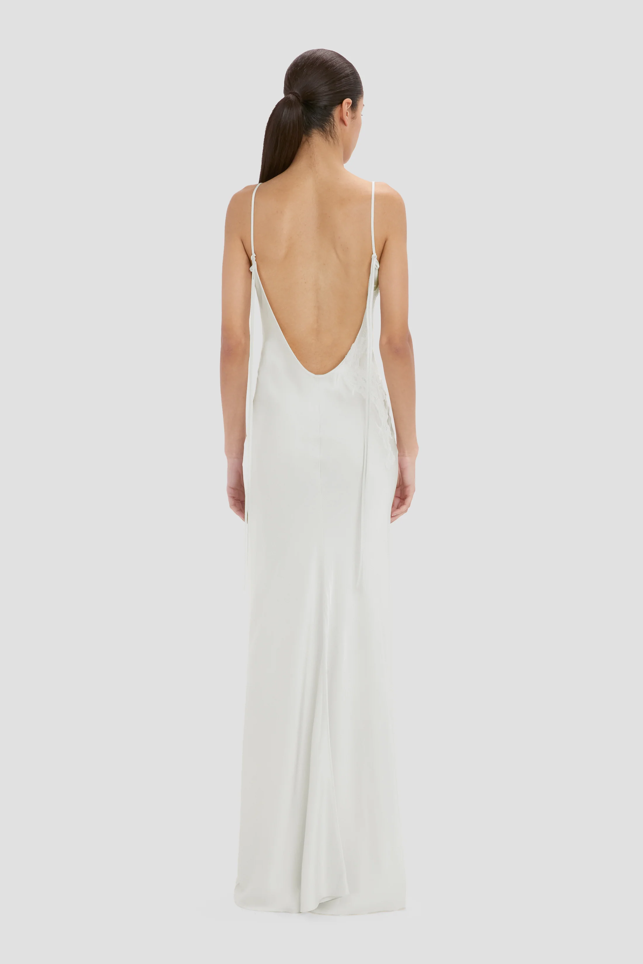 Lace Cami Dress In Magnesium - Image 4