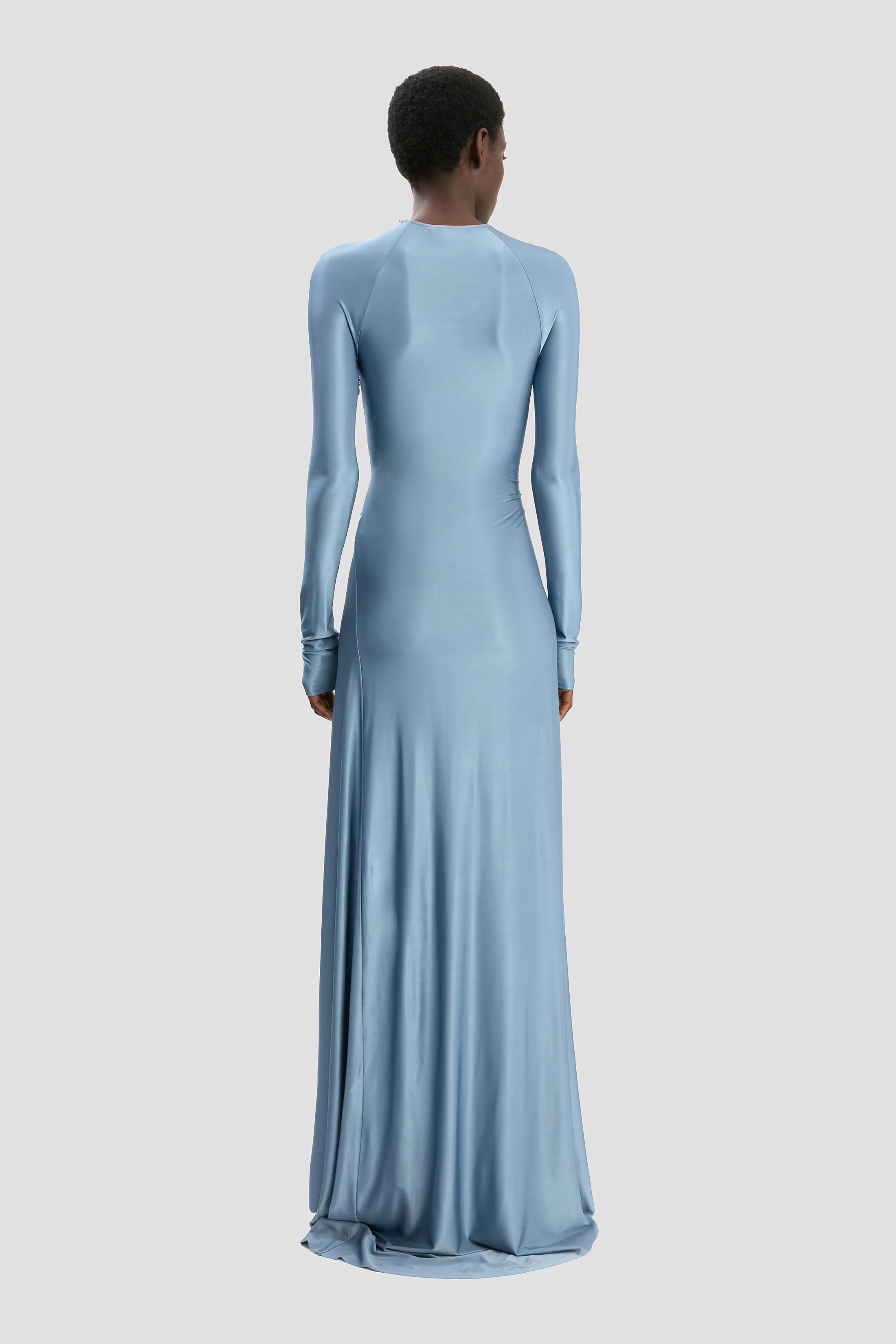 Twist Waist Gown In Stone - Image 4