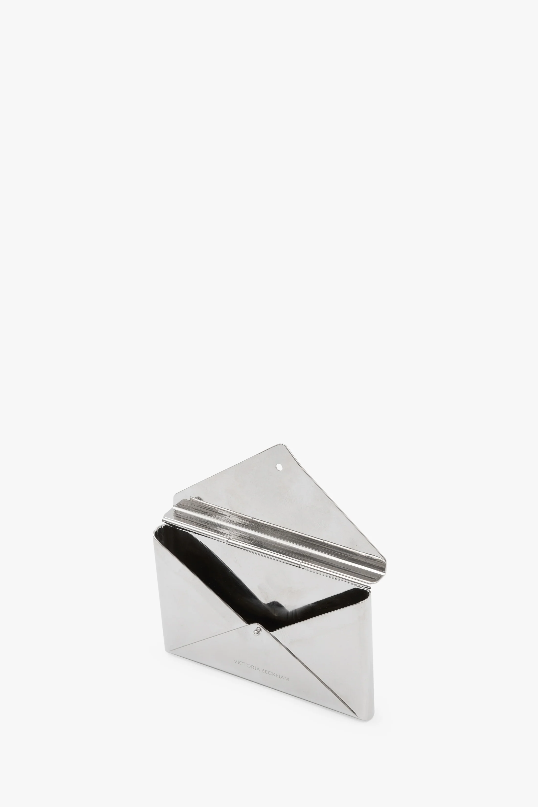 Envelope Card Holder In Silver - Image 4