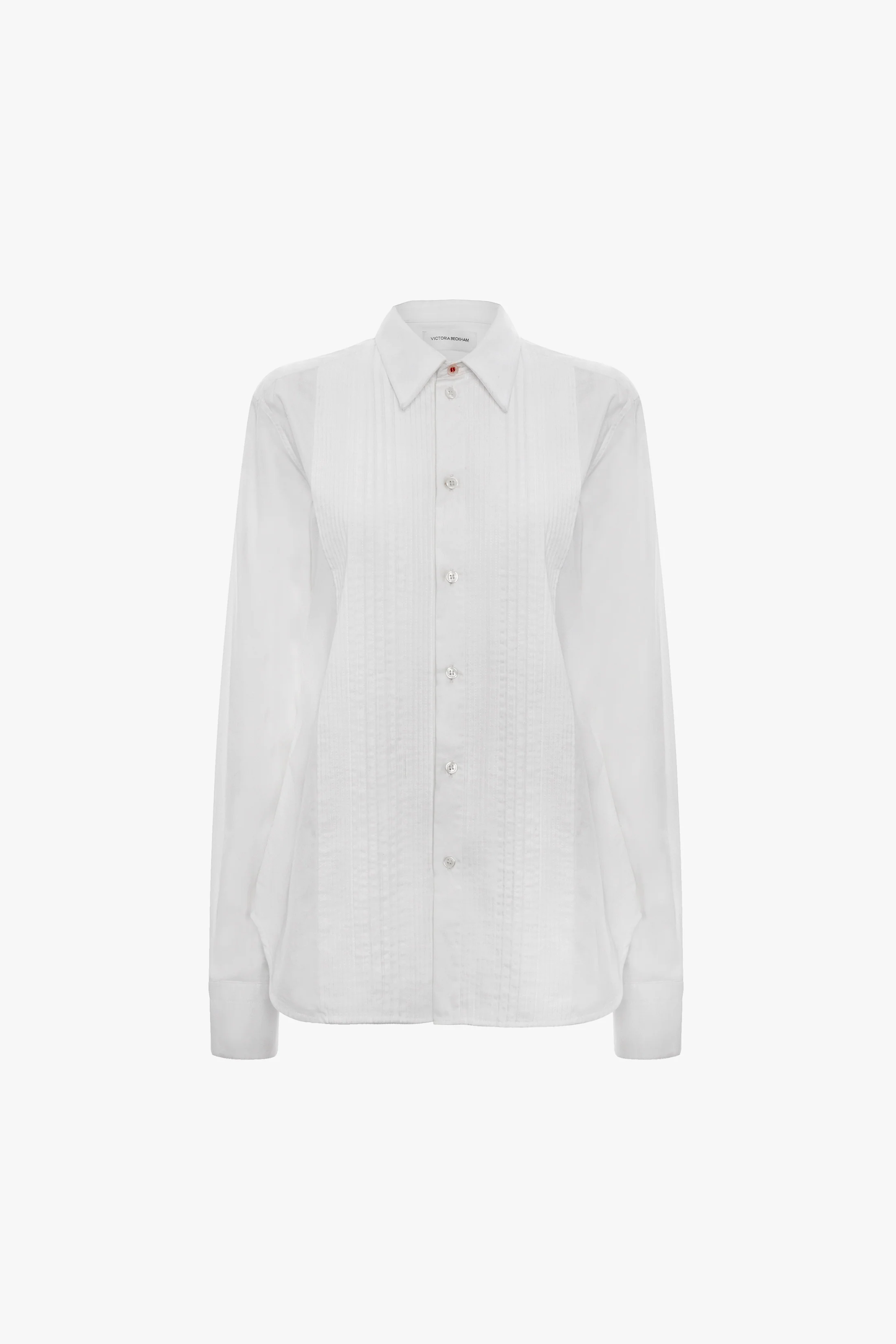 Pin Tuck Shirt In White - Image 5