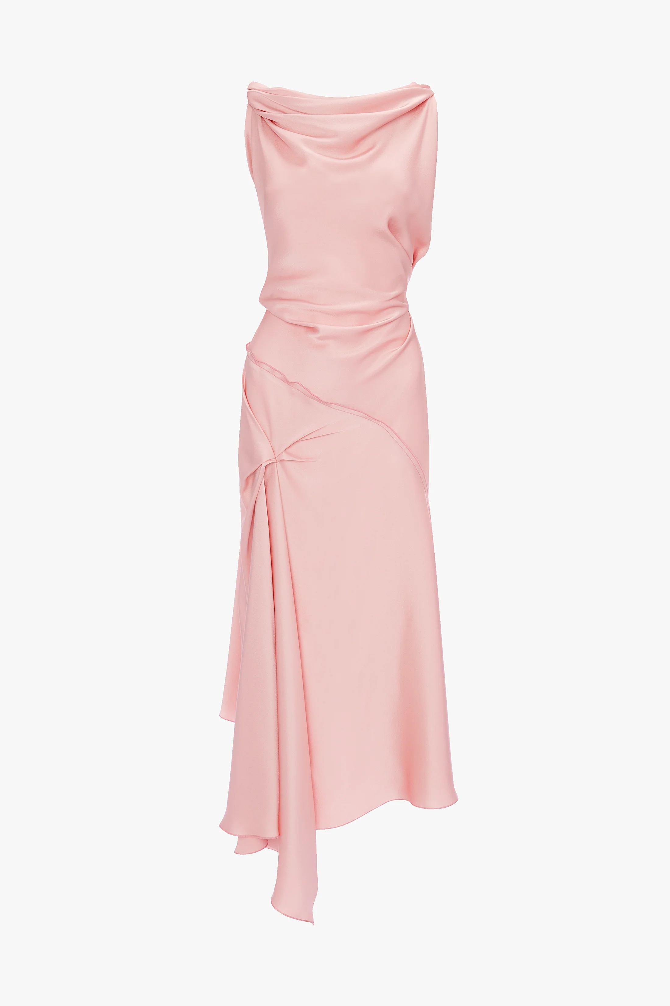 Posy Midi Dress In Dusty Pink - Image 5
