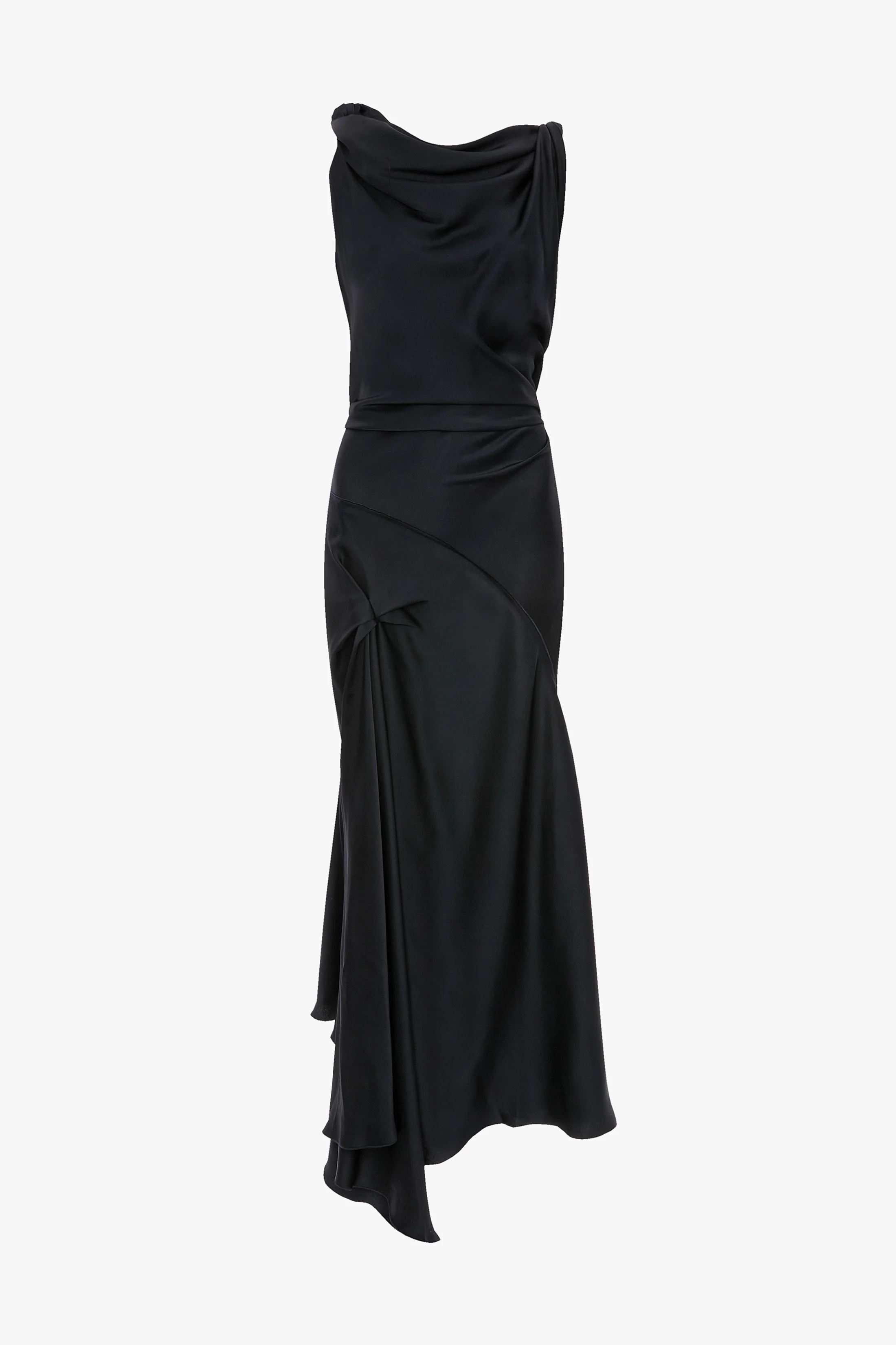 Posy Midi Dress In Navy - Image 5