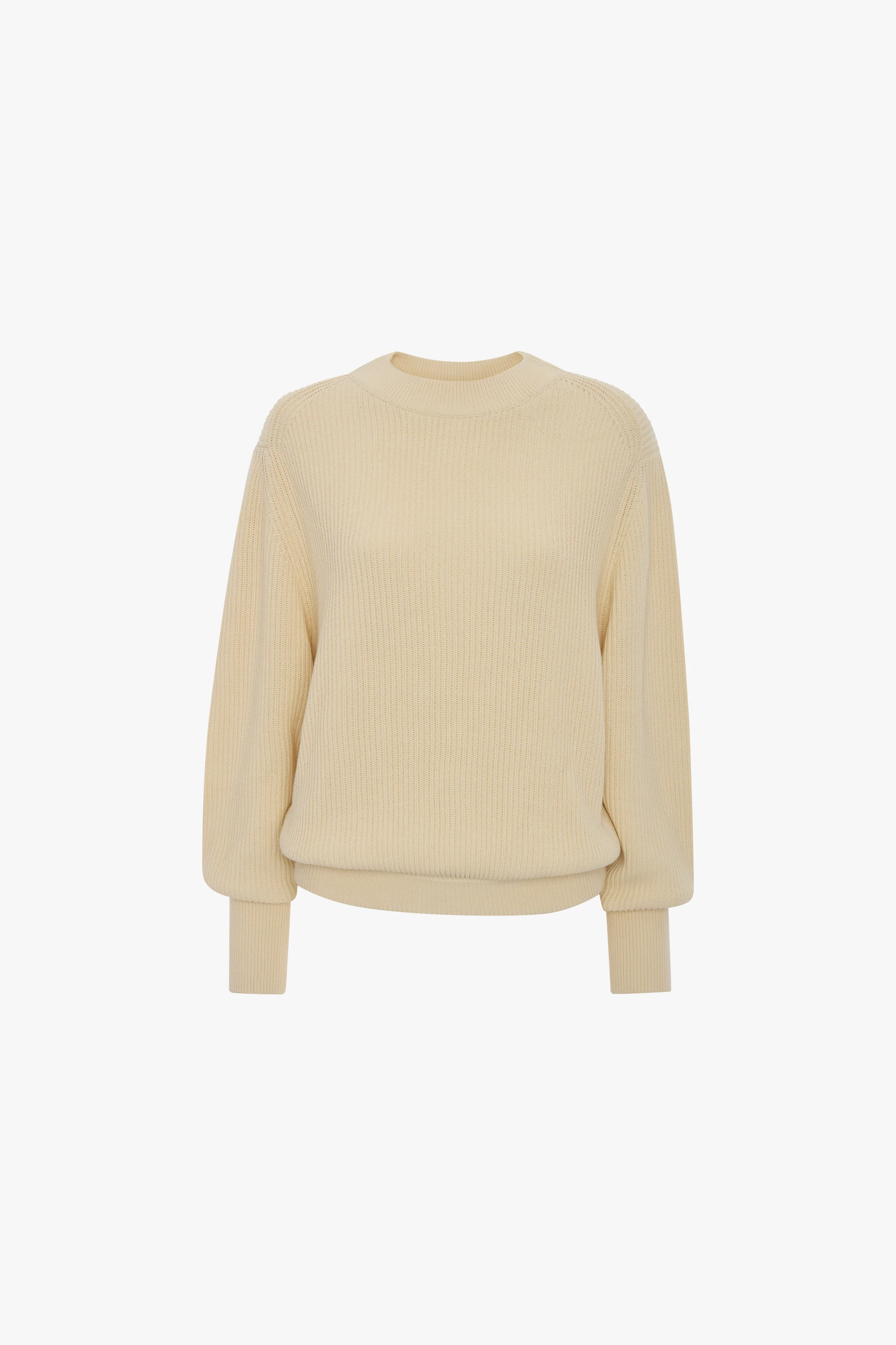 Relaxed Fit Jumper In Ivory - Image 6