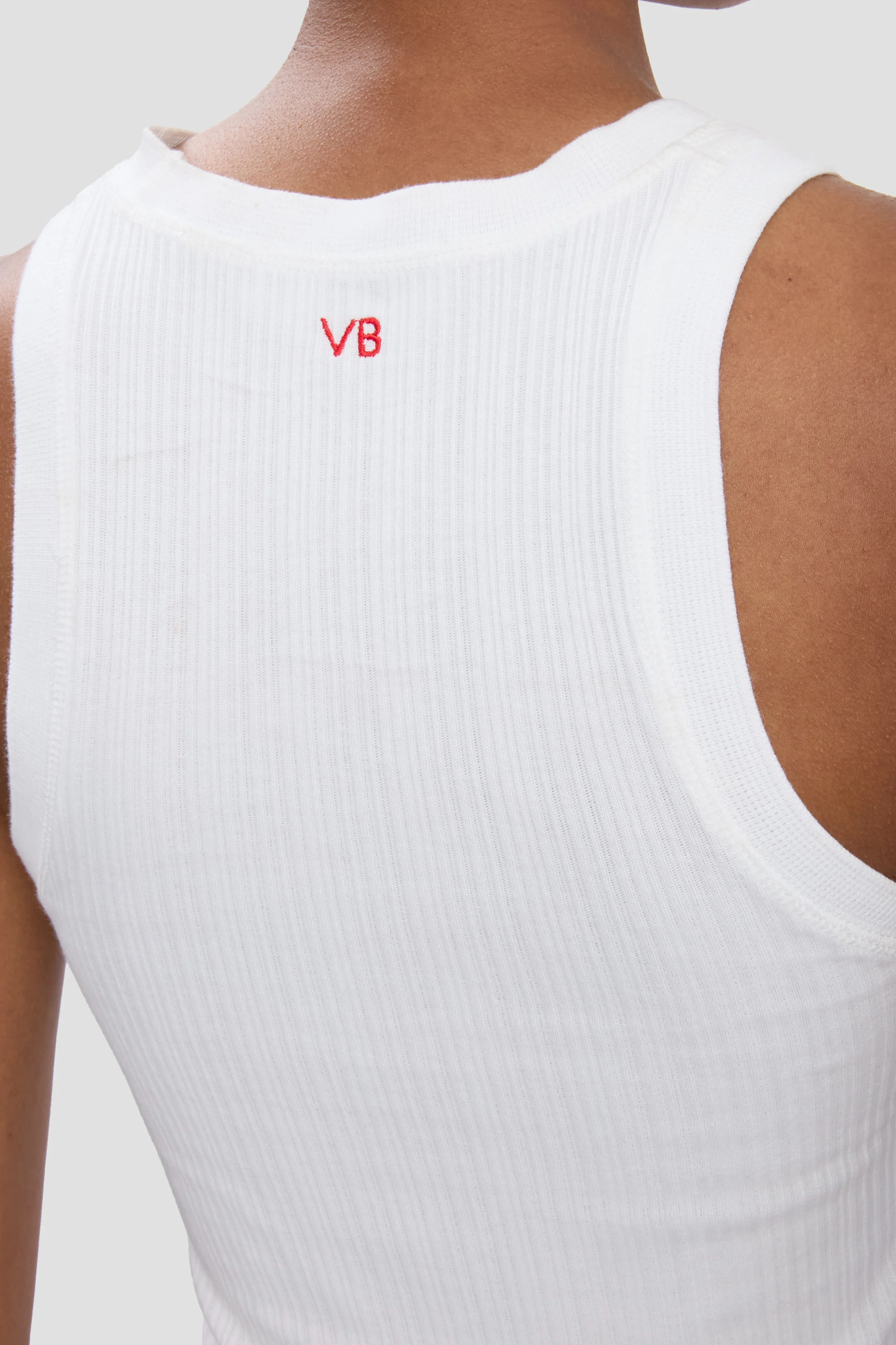 Rib Tank In White - Image 3