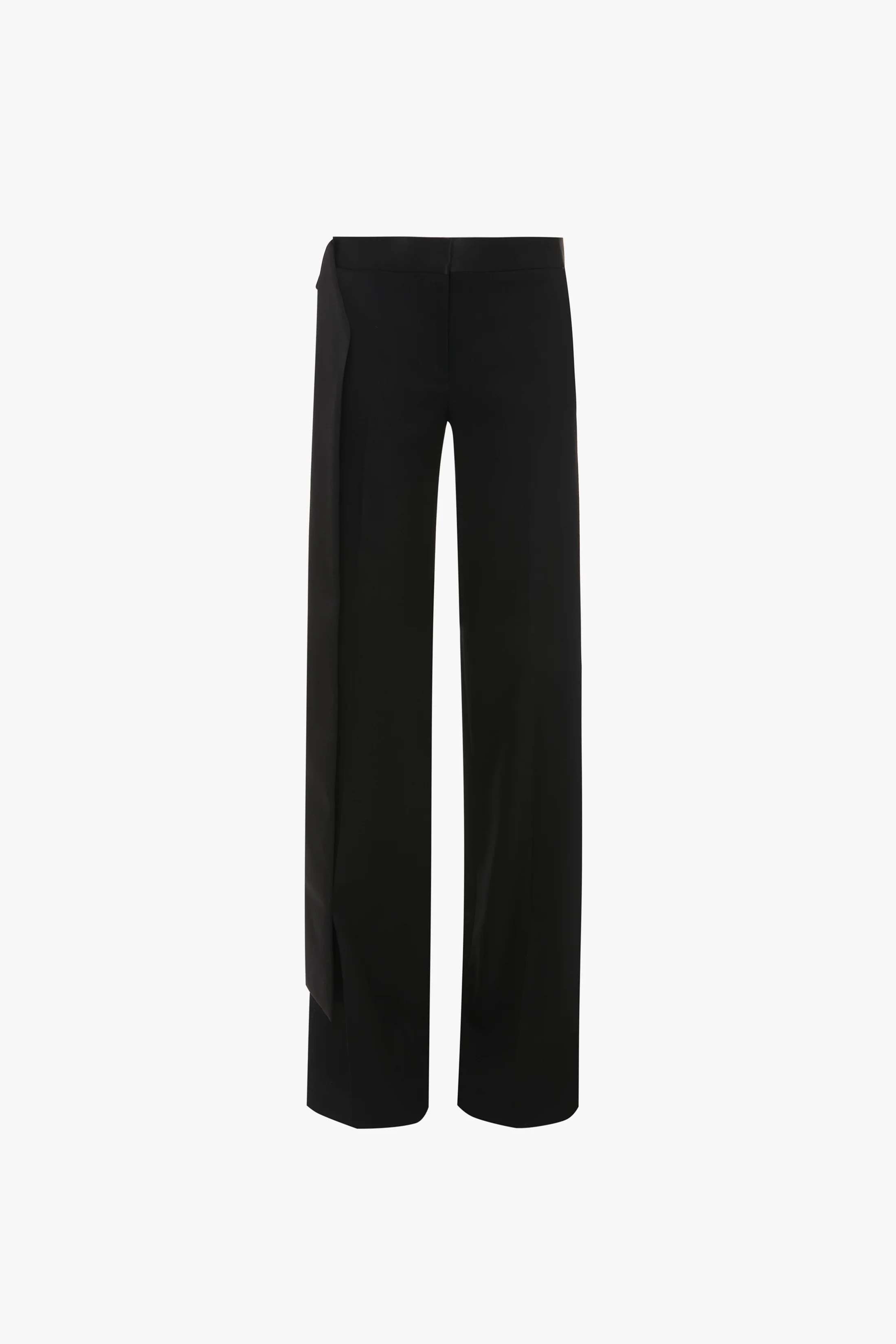 Satin Waistband Trouser In Black - Image 5