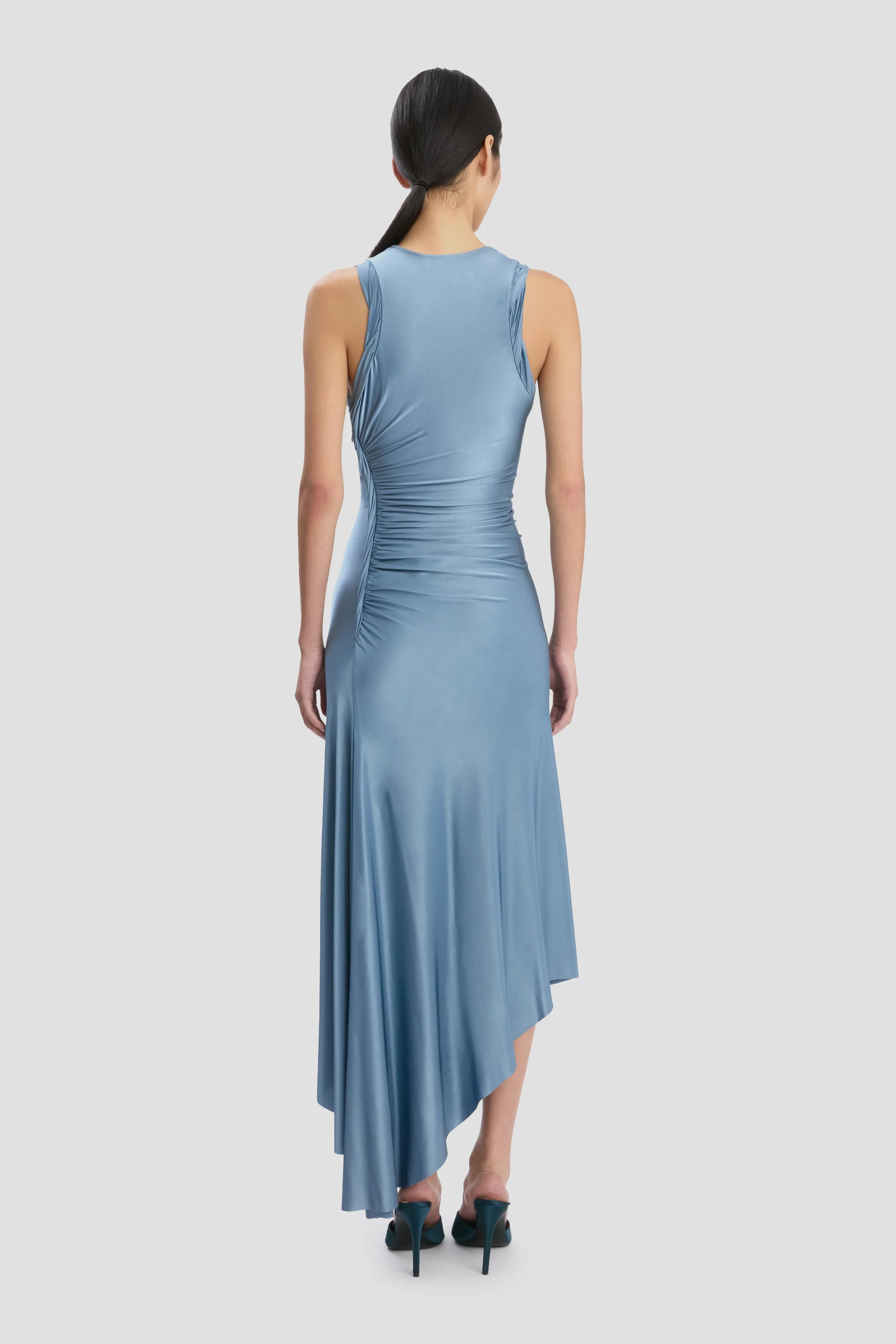 Twist Dress In Stone - Image 4