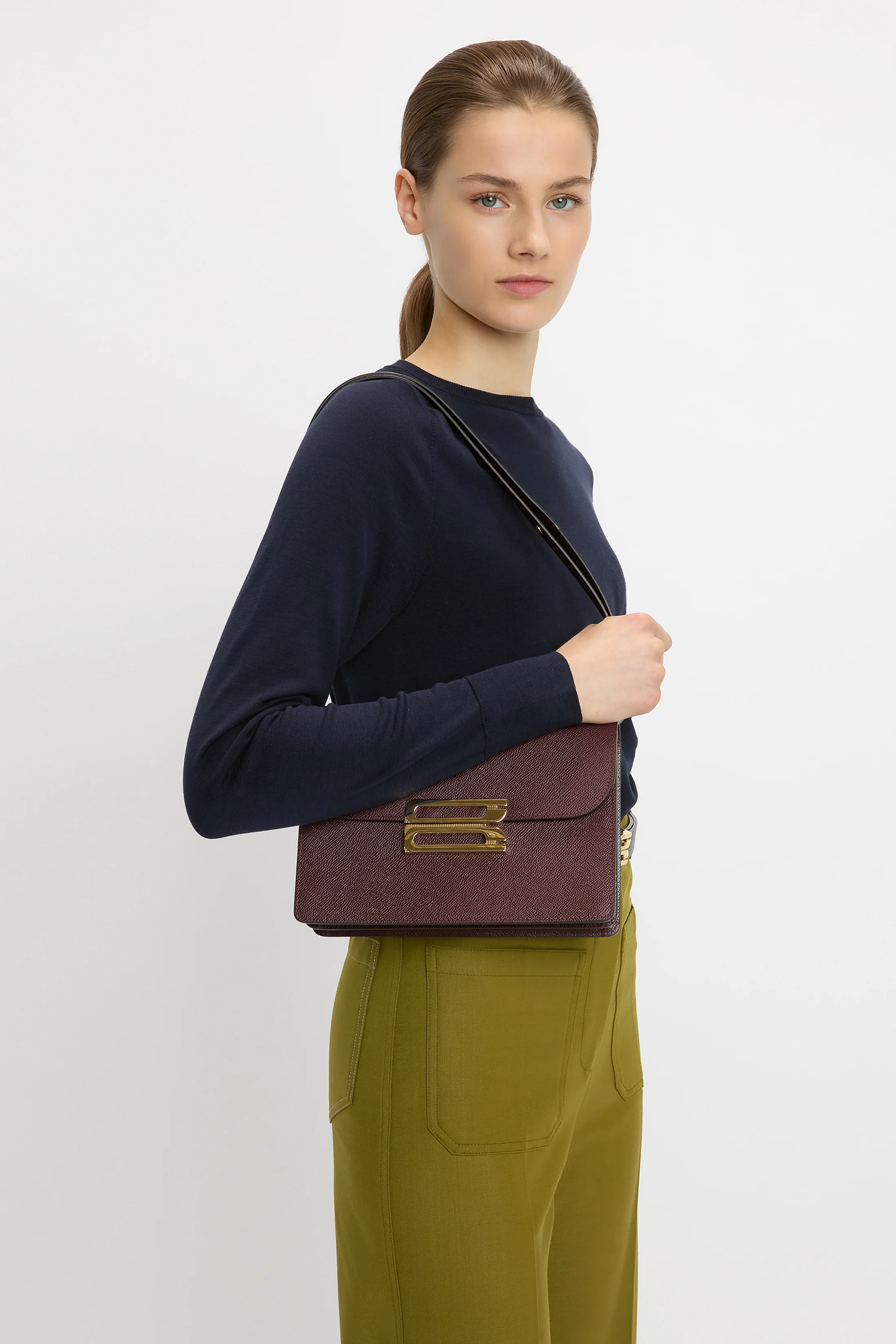 Dorian Bag In Burgundy Leather - Image 3