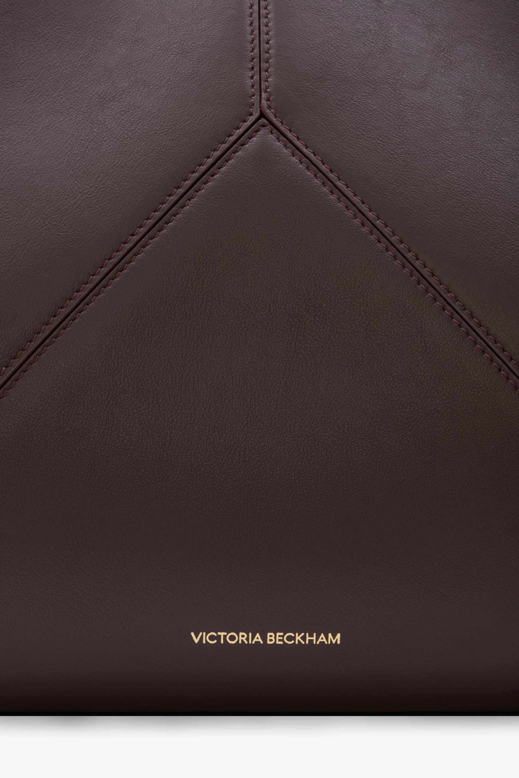 Victoria Tote Bag In Burgundy Leather - Image 4
