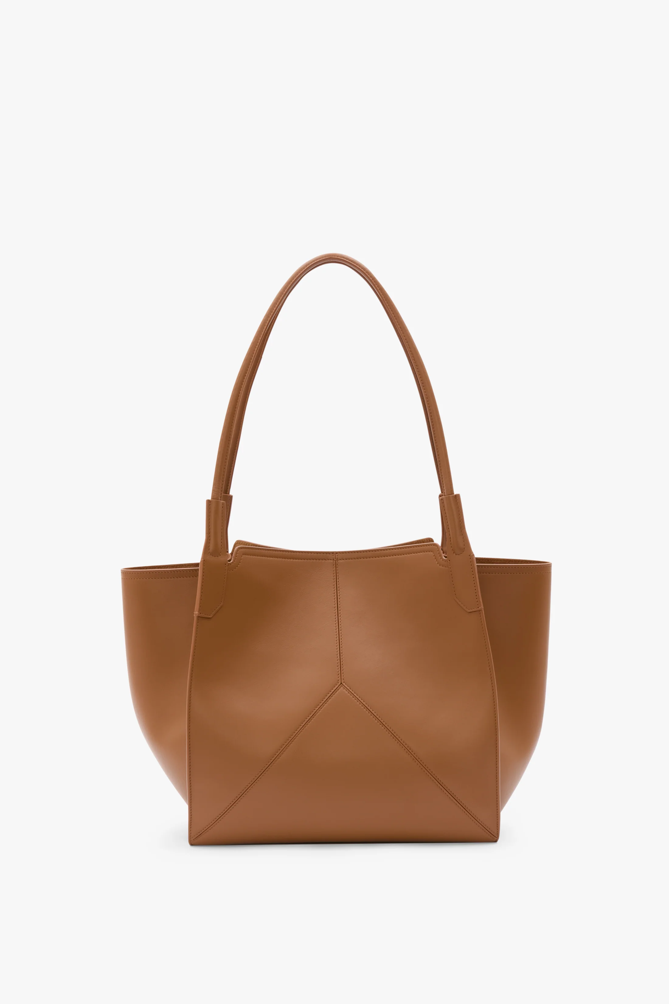 Victoria Tote Bag In Tan Leather - Image 4
