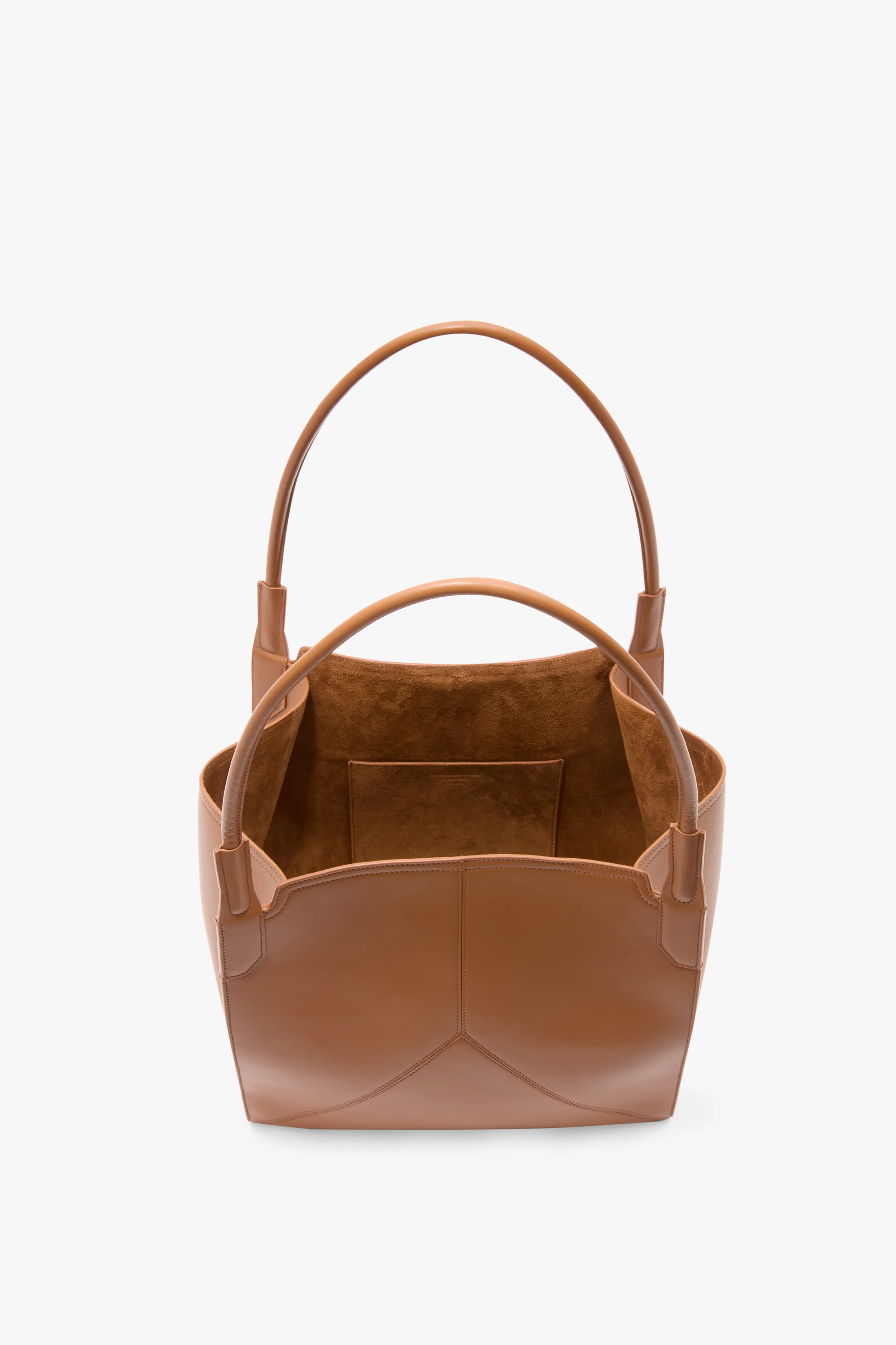 Victoria Tote Bag In Tan Leather - Image 6